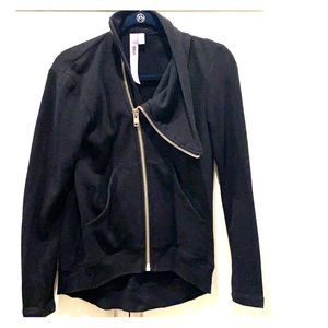 Wilt small black zip-up sweatshirt